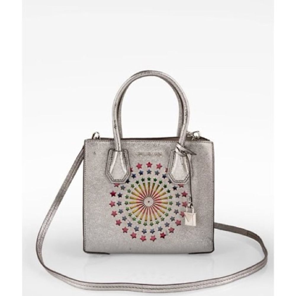 Michael Kors Mercer Medium Metallic Crossbody